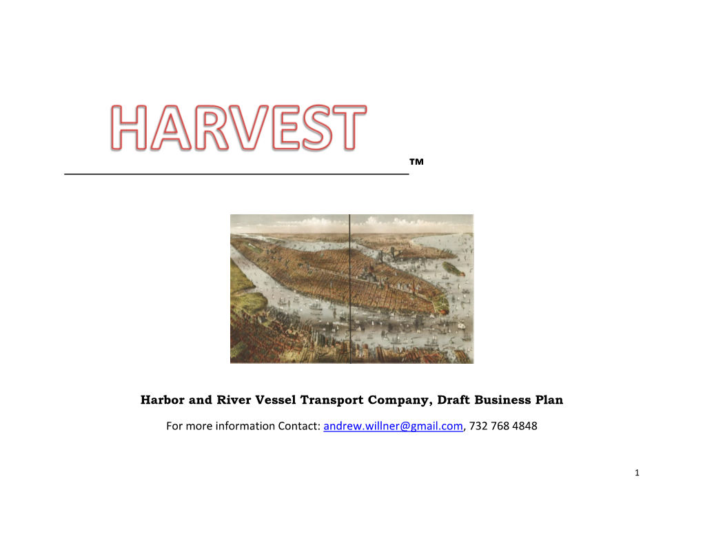 HARVEST the Harbor and River Vessel Transport Company