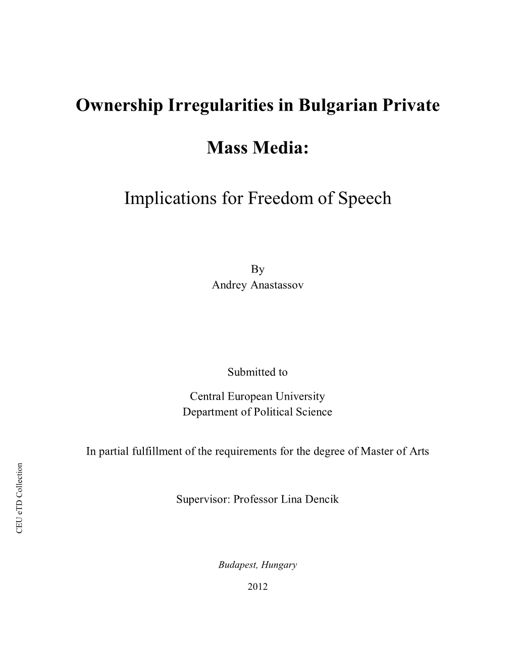 Implications for Freedom of Speech