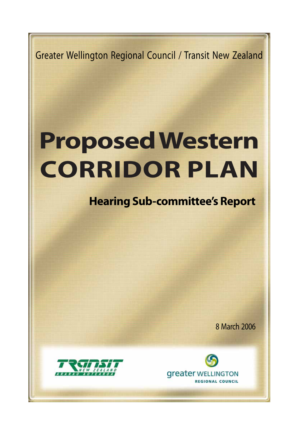 Proposed Western CORRIDOR PLAN