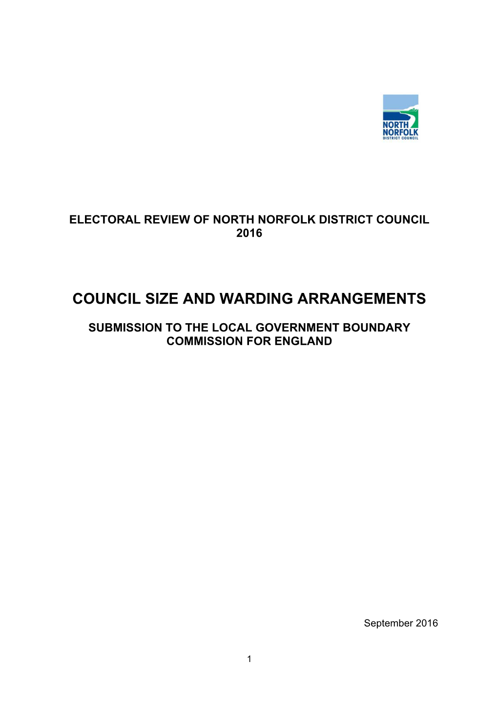 Council Size and Warding Arrangements