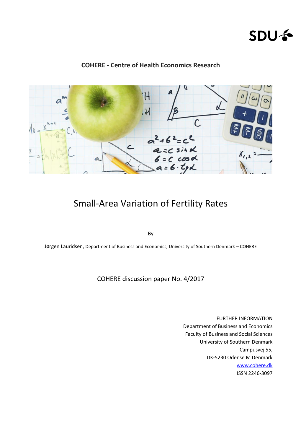 Small-Area Variation of Fertility Rates