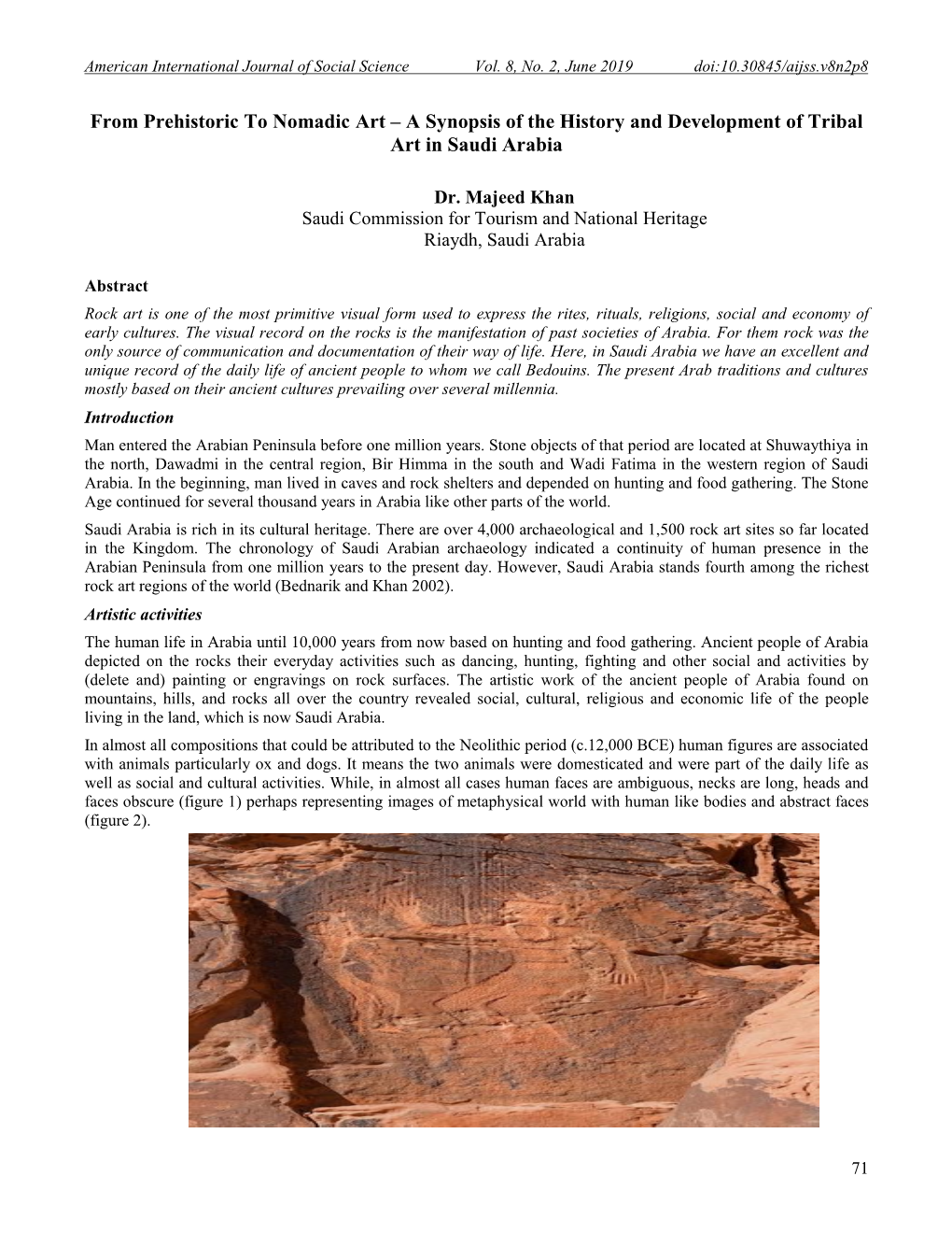 A Synopsis of the History and Development of Tribal Art in Saudi Arabia