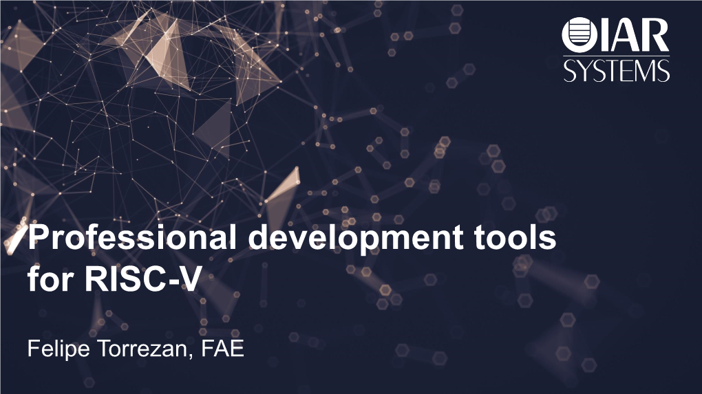 Professional Development Tools for RISC-V
