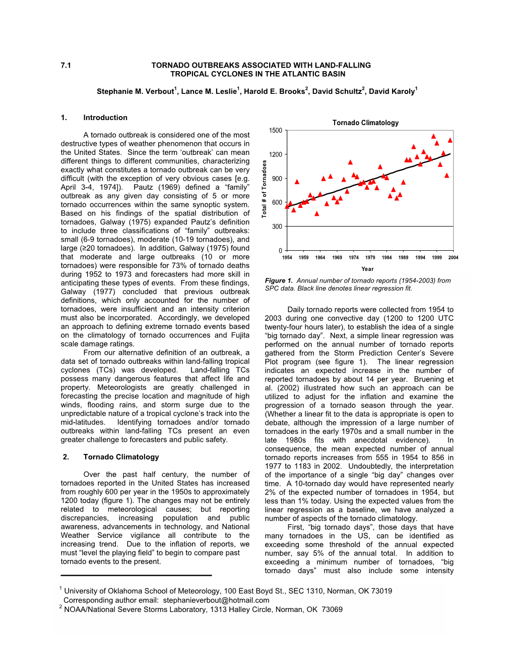 7.1 Tornado Outbreaks Associated with Land-Falling Tropical Cyclones in the Atlantic Basin