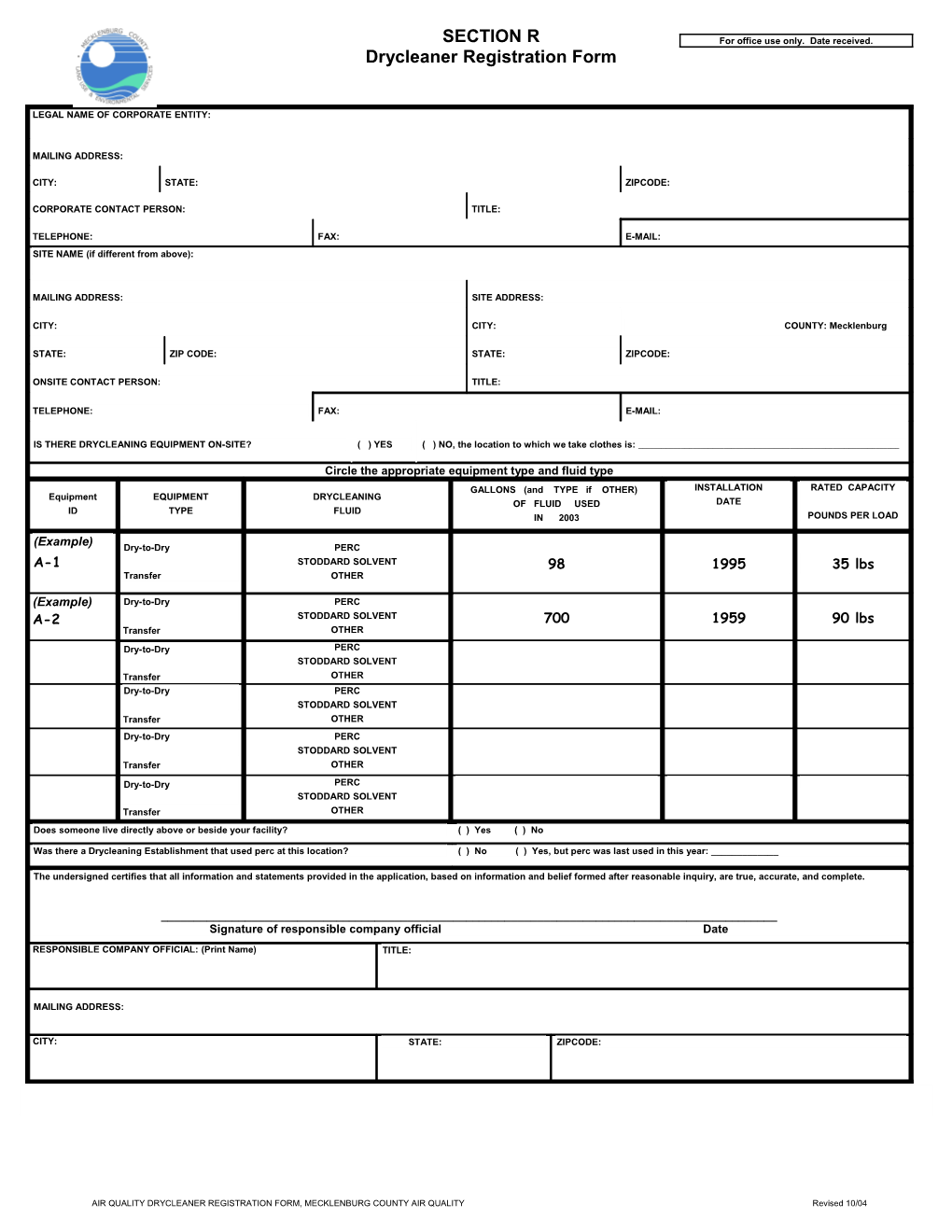 Legal Name of Corporate Entity