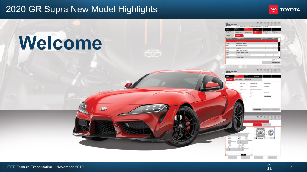 IEEE CVT-191119-Toyota- 2020 GR Supra New Model Highlights