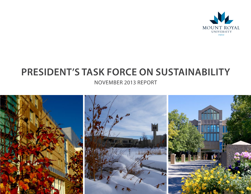 President's Task Force on Sustainability