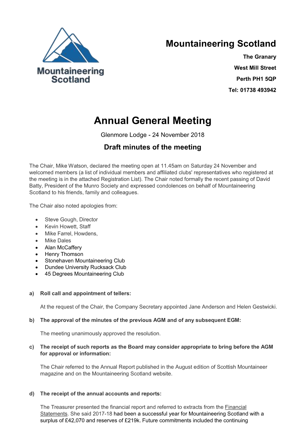 Annual General Meeting