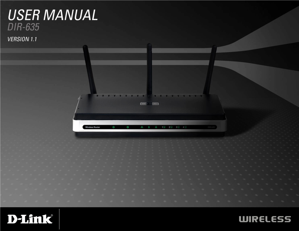 D-Link DIR-635 User Manual Table of Contents