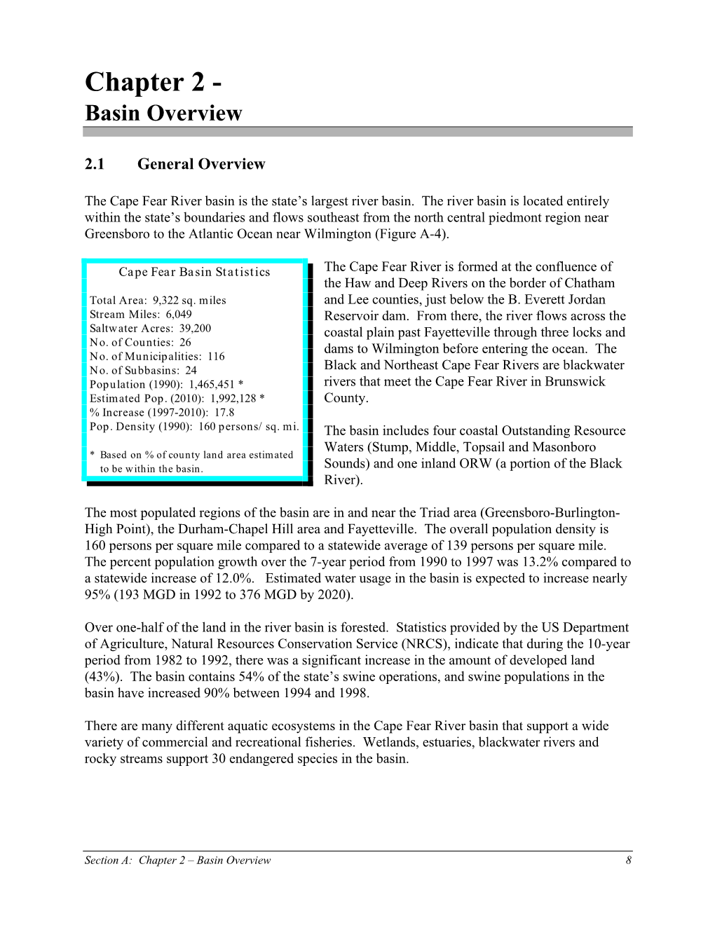 Chapter 2 - Basin Overview