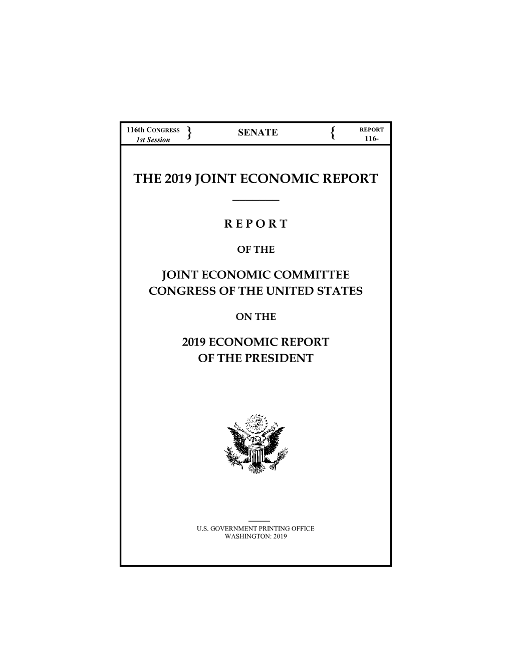 The 2019 Joint Economic Report