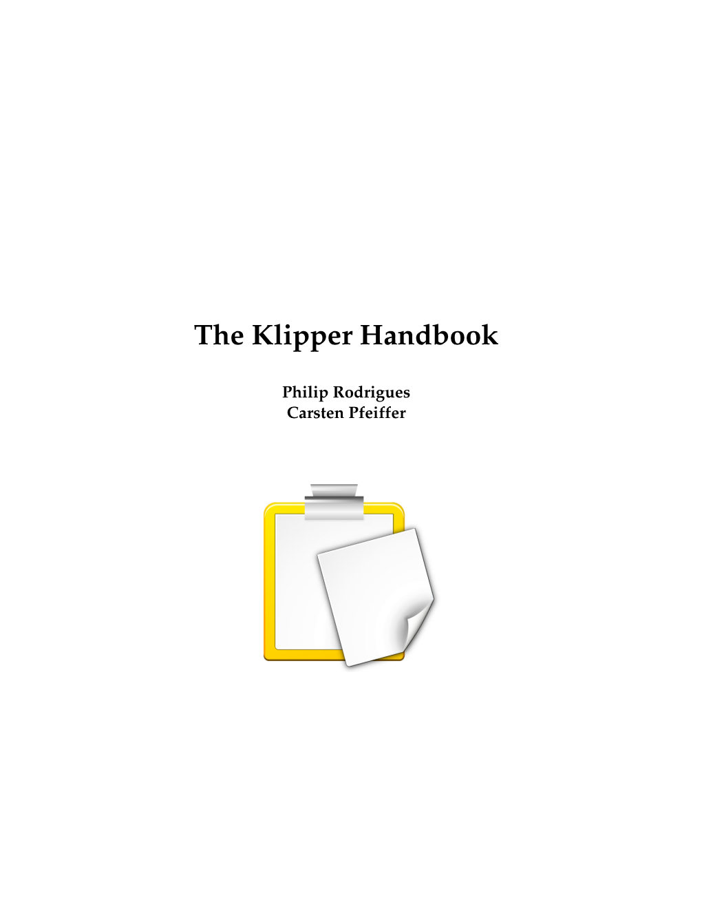 The Klipper Handbook