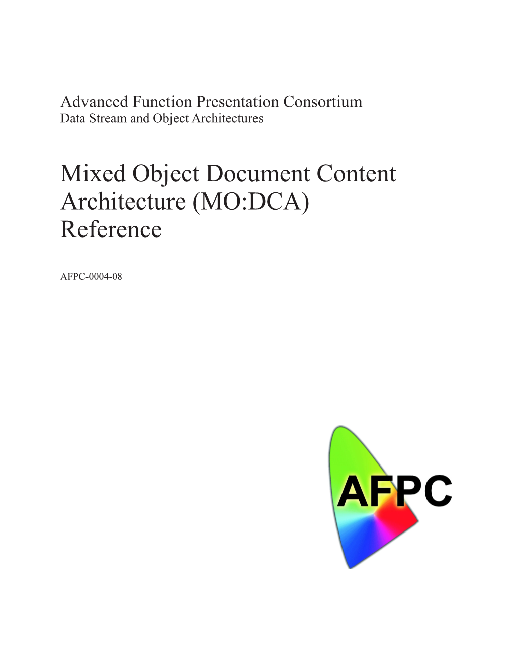 Mixed Object Document Content Architecture (MO:DCA) Reference