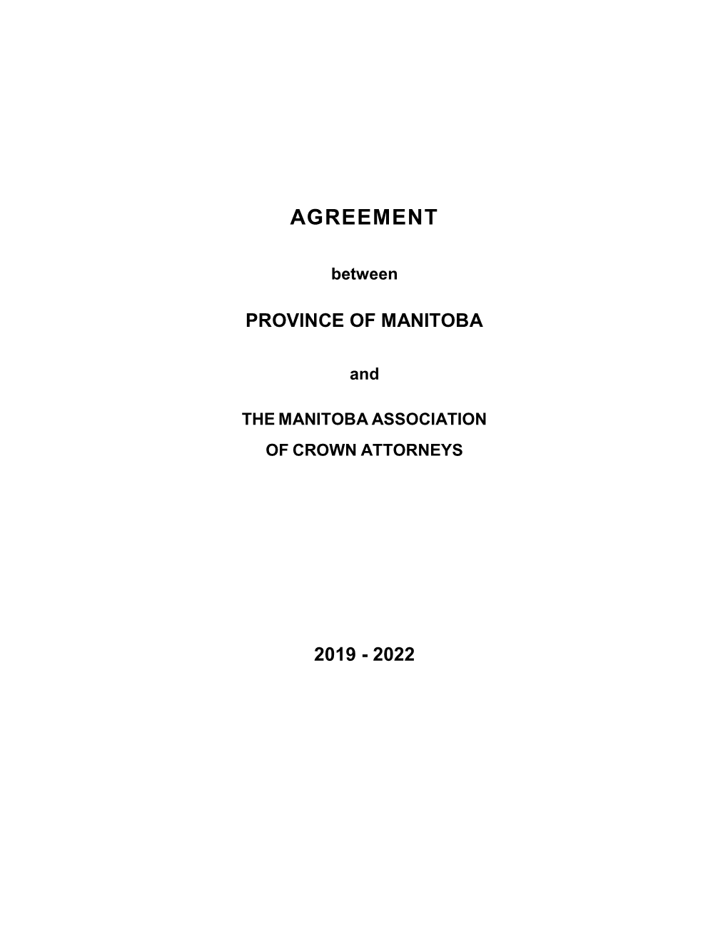 The Manitoba Association of Crown Attorneys