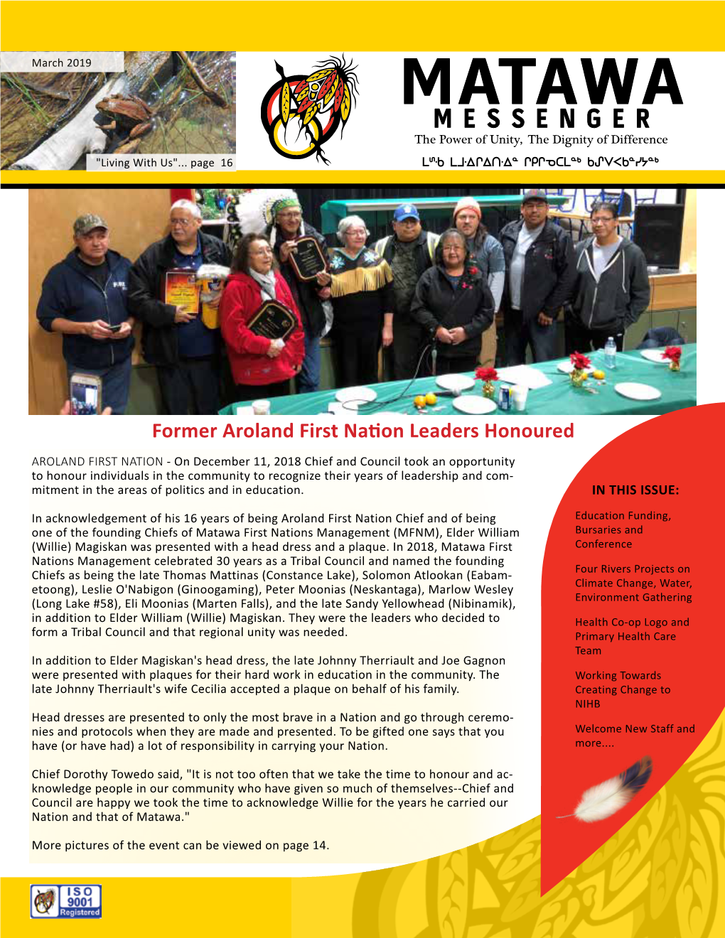 March 2019 MATAWA MESSENGER