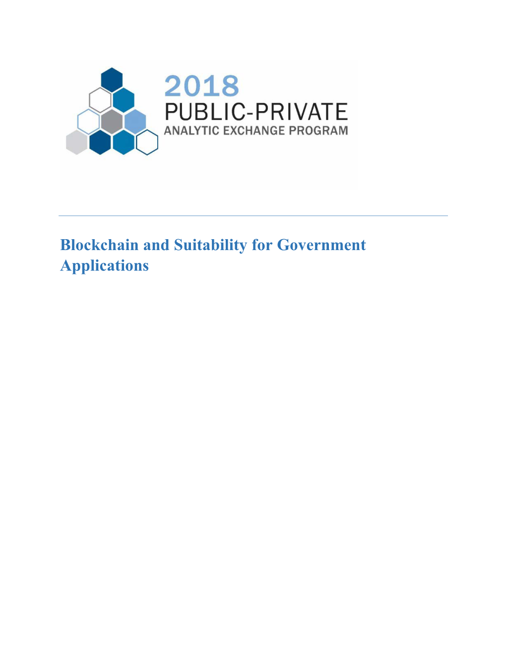 Blockchain and Suitability for Government Applications