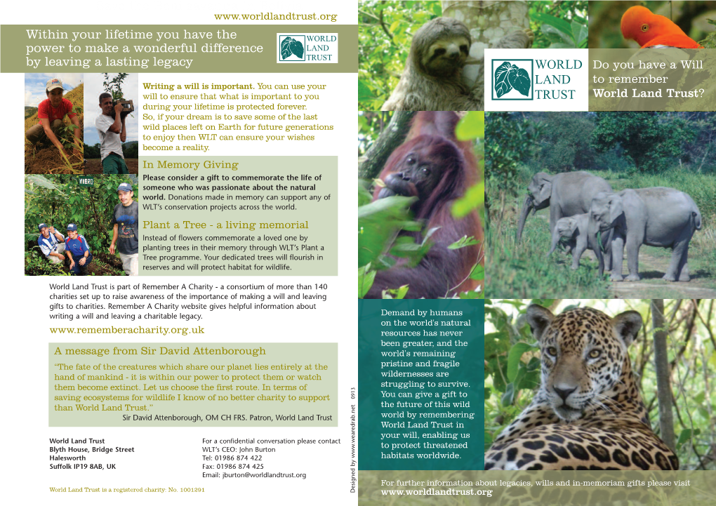 WLT's Legacy Leaflet