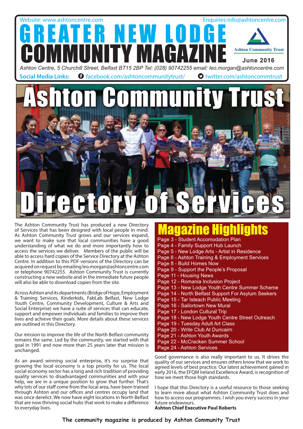 Greater New Lodge Community Magazine June 2016
