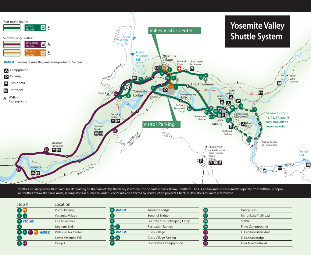 Yosemite Valley Shuttle System