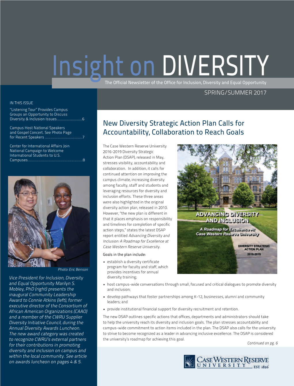 Insight on DIVERSITY the Official Newsletter of the Office for Inclusion, Diversity and Equal Opportunity