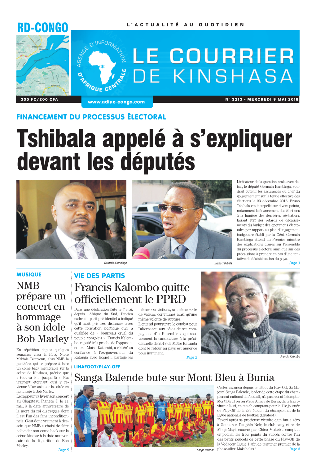 Tshibala Appelé À S'expliquer Devant Les Députés