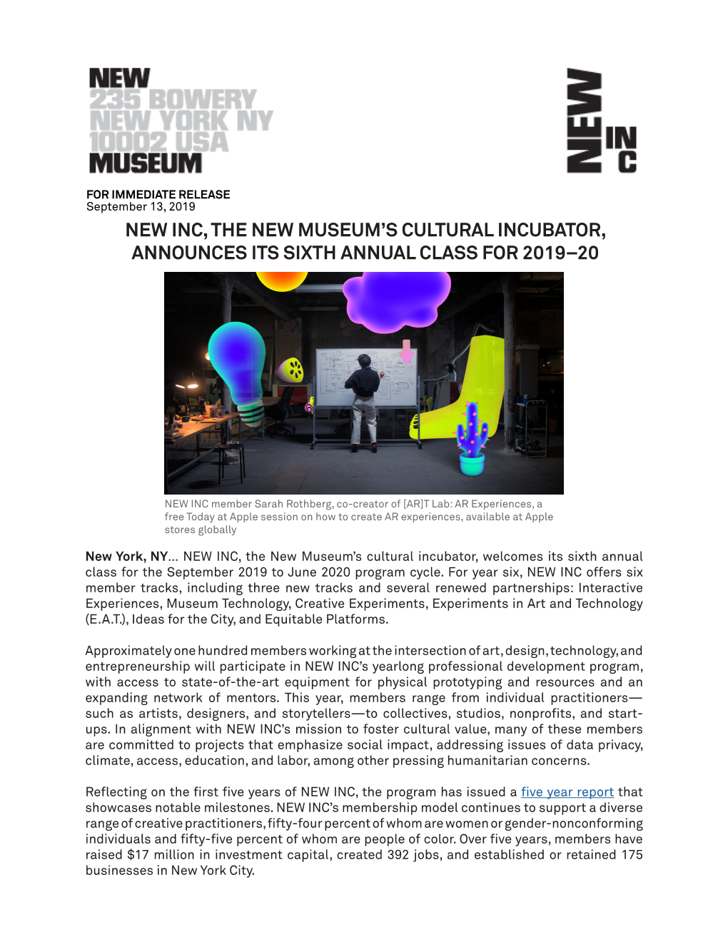 New Inc, the New Museum's Cultural Incubator