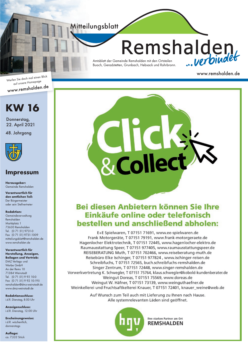 Mitteilungsblatt KW 16