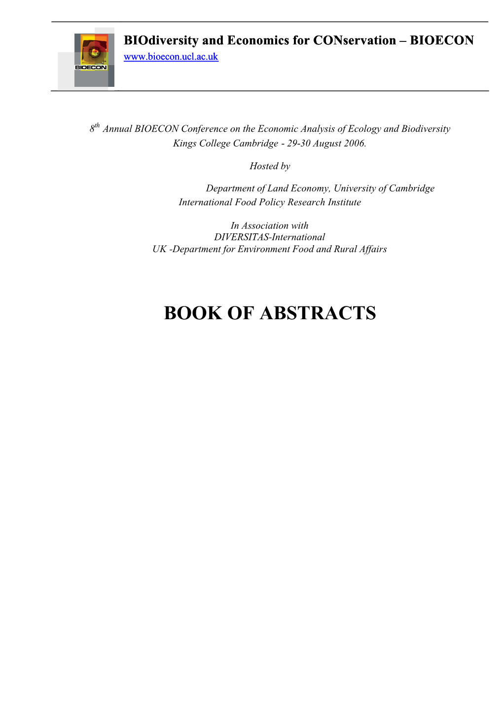 Book of Abstracts