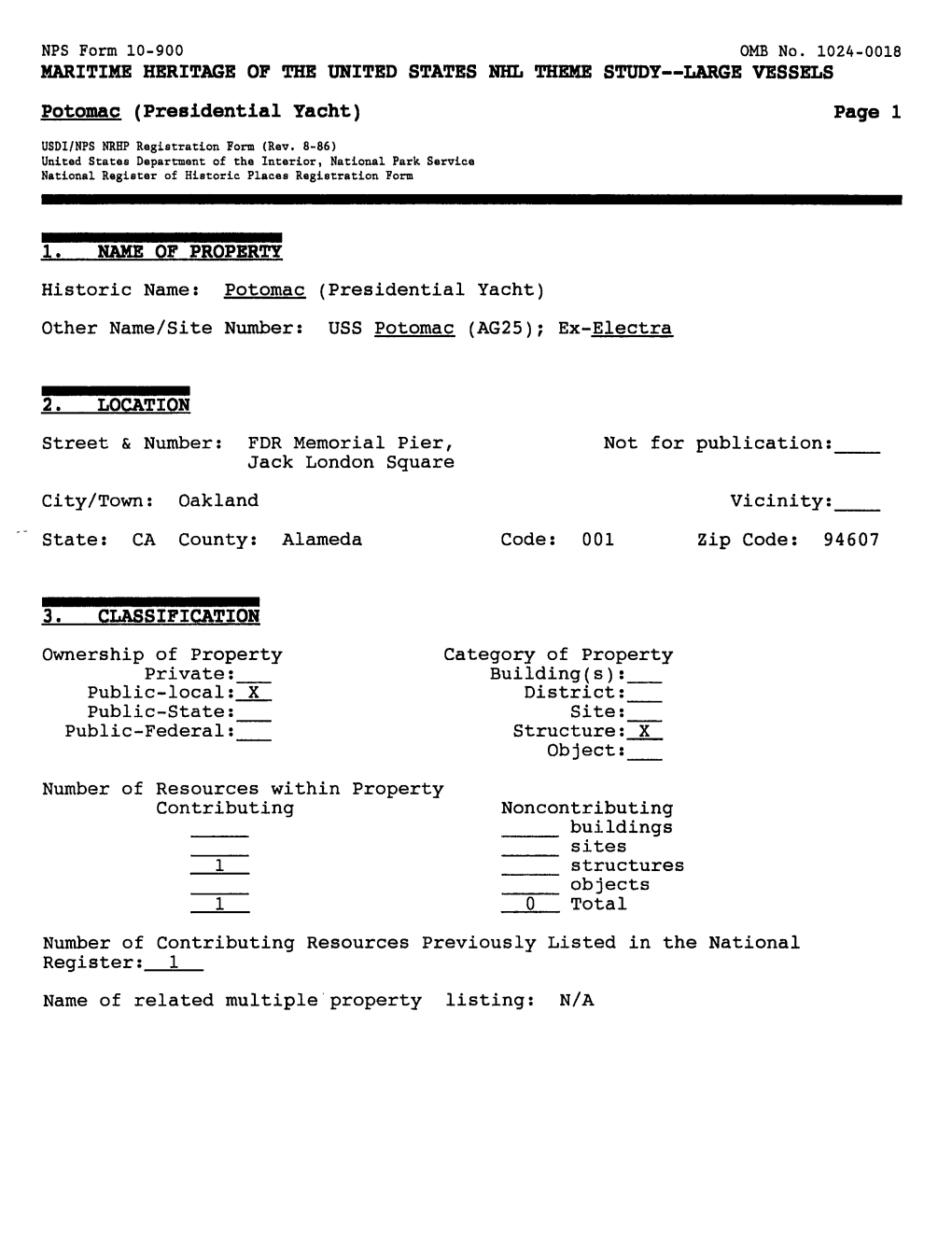 Potomac (Presidential Yacht) Page 1