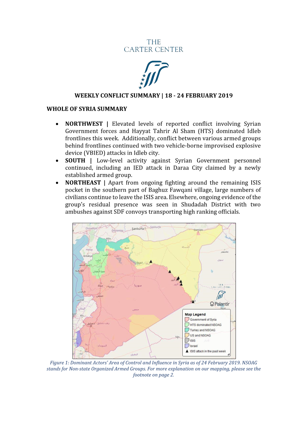 Weekly Conflict Summary | 18 - 24 February 2019