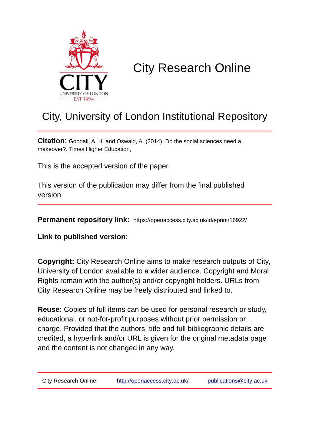 City Research Online