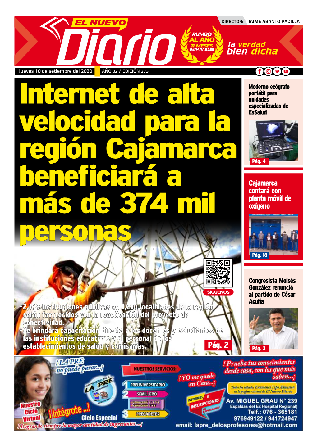 El Nuevo Diario EDICION 10 Setiembre 2020.Cdr