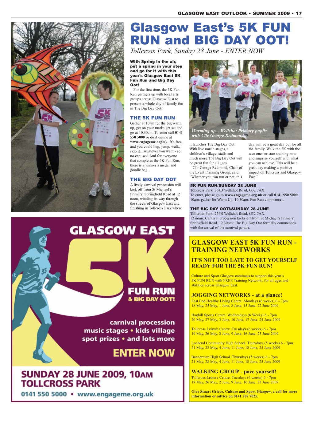 Glasgow East's 5K FUN RUN and BIG DAY OOT!