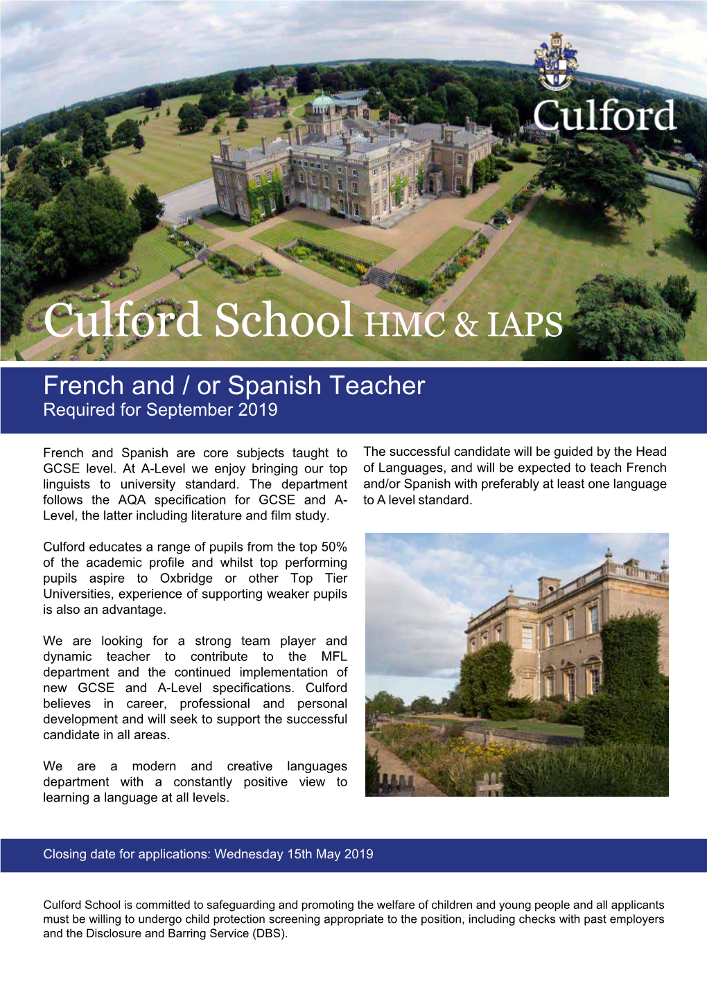 Culford Schoolhmc & IAPS