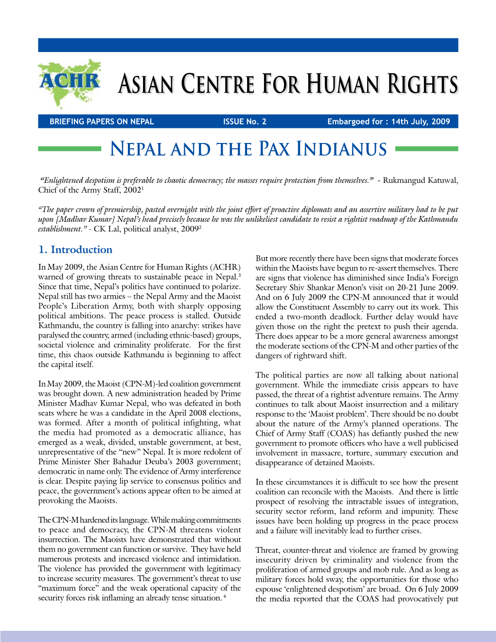 Asian Centre for Human Rights
