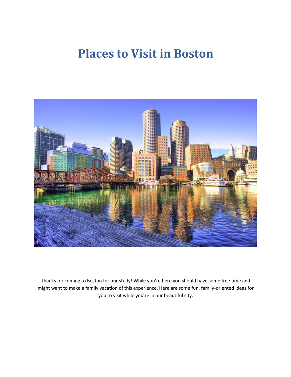 Boston Activities