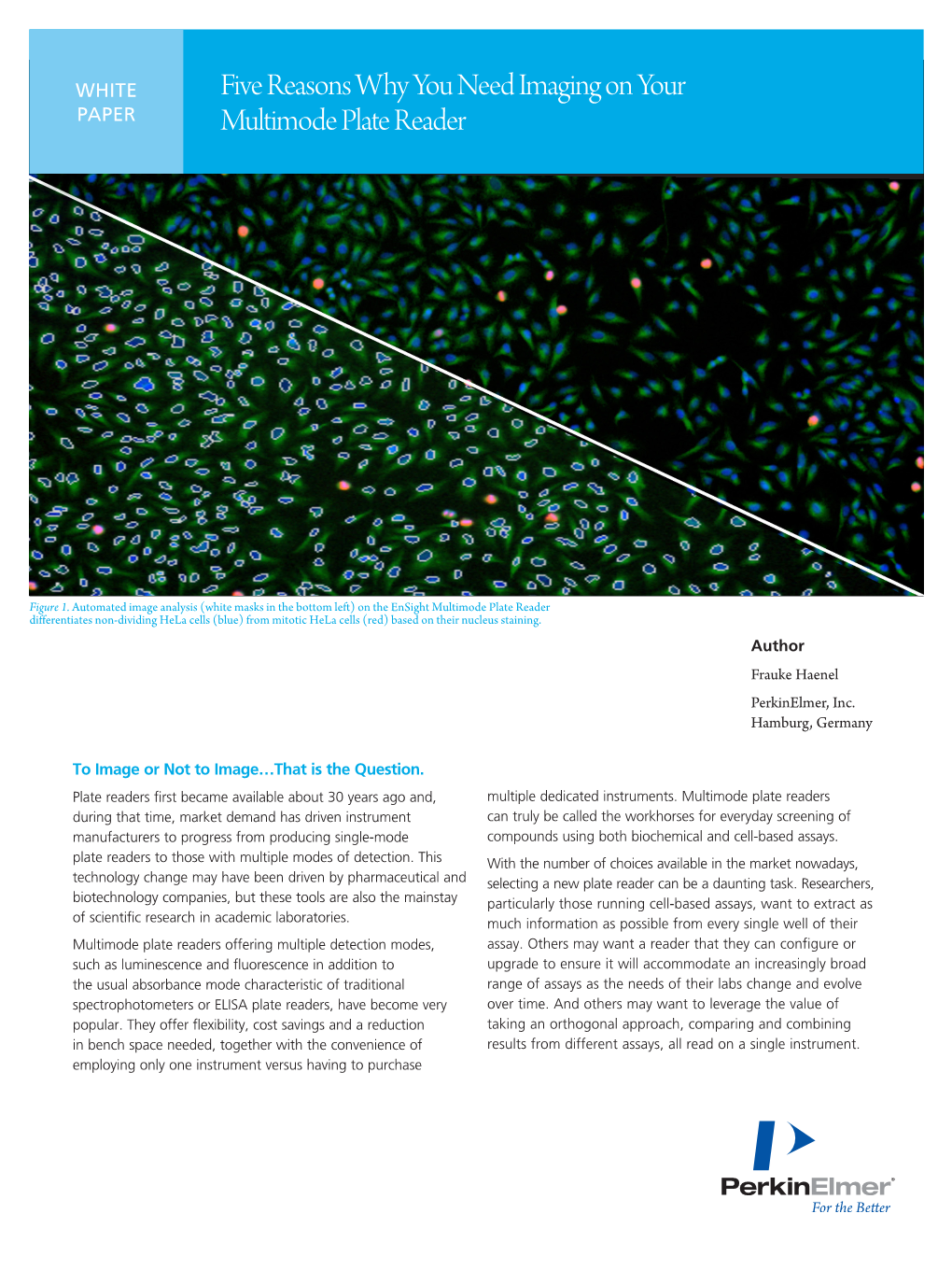 Five Reasons Why You Need Imaging on Your Multimode Plate Reader