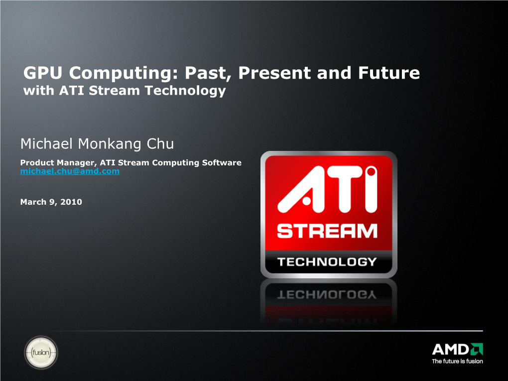 ATI Stream Computing Update