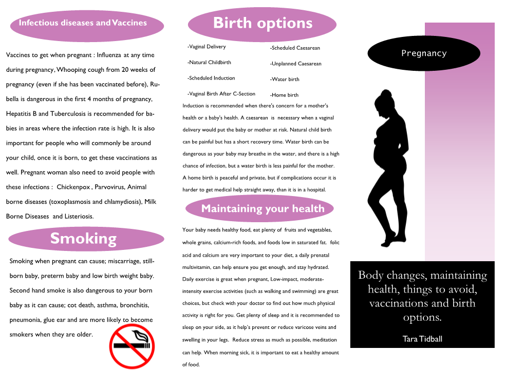 Smoking Birth Options