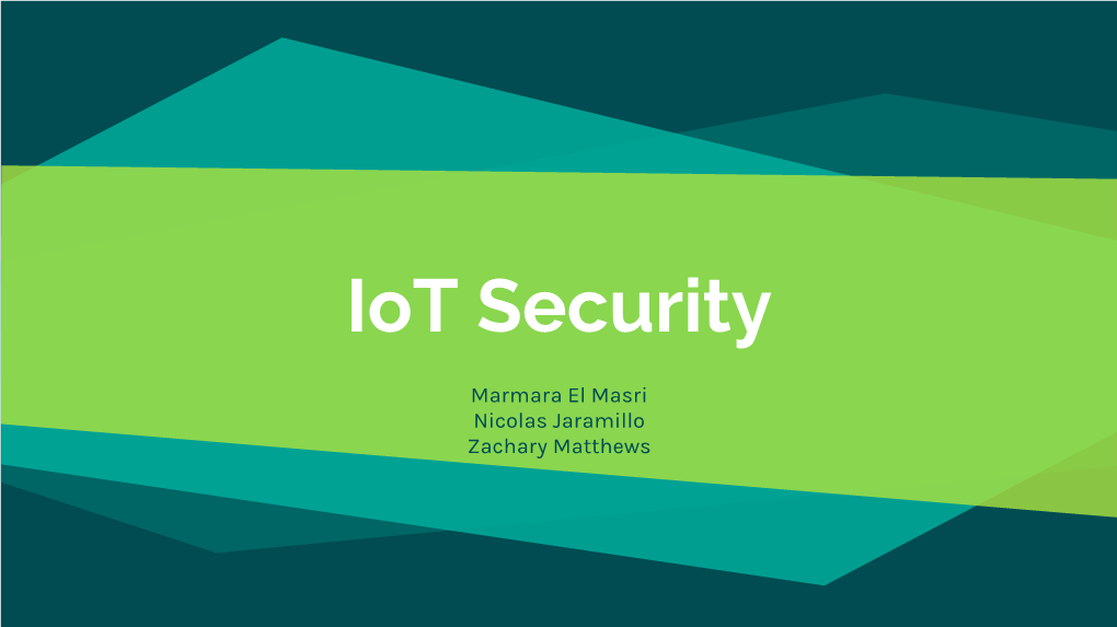 Iot Security