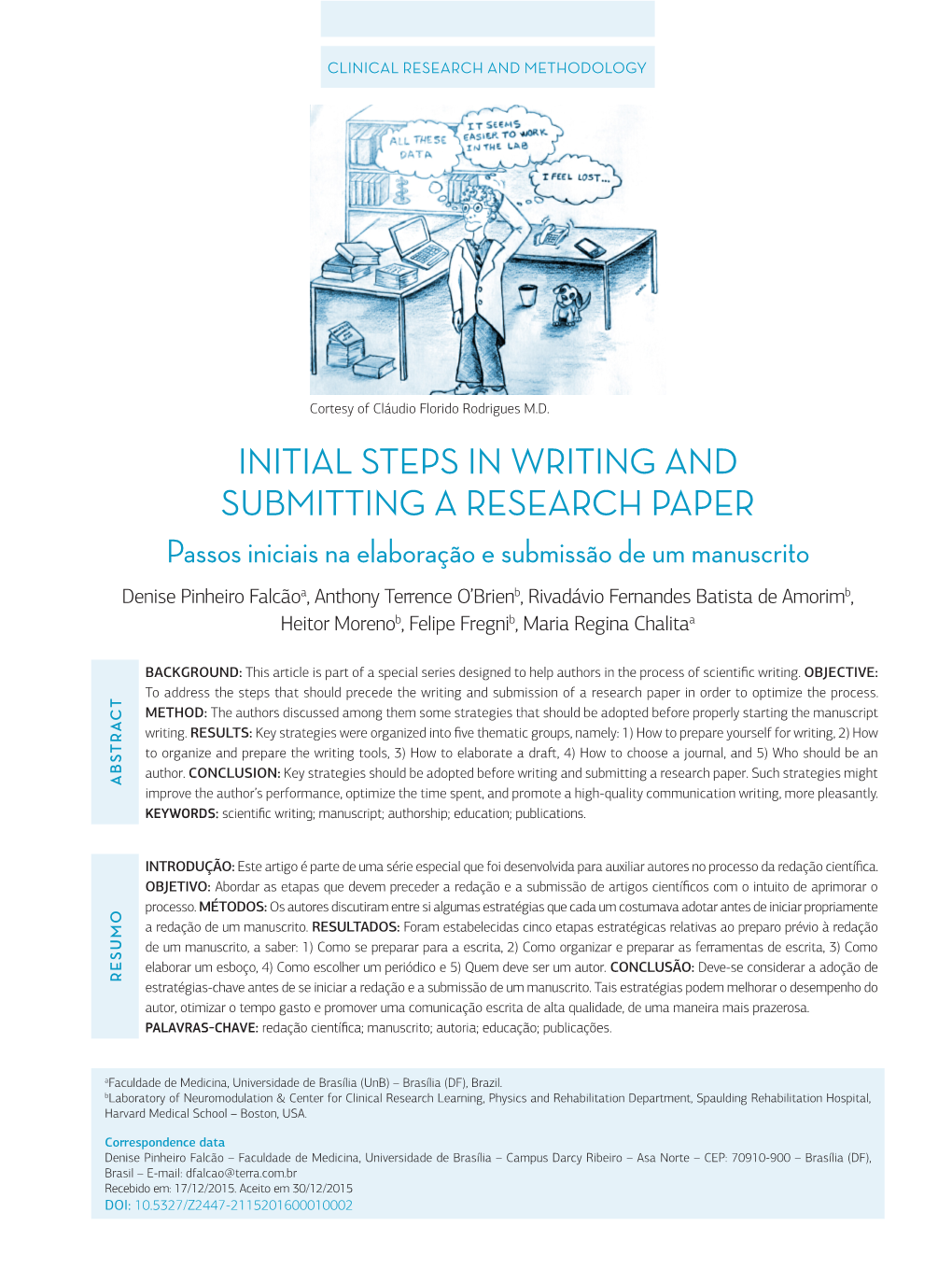 Initial Steps in Writing and Submitting a Research Paper