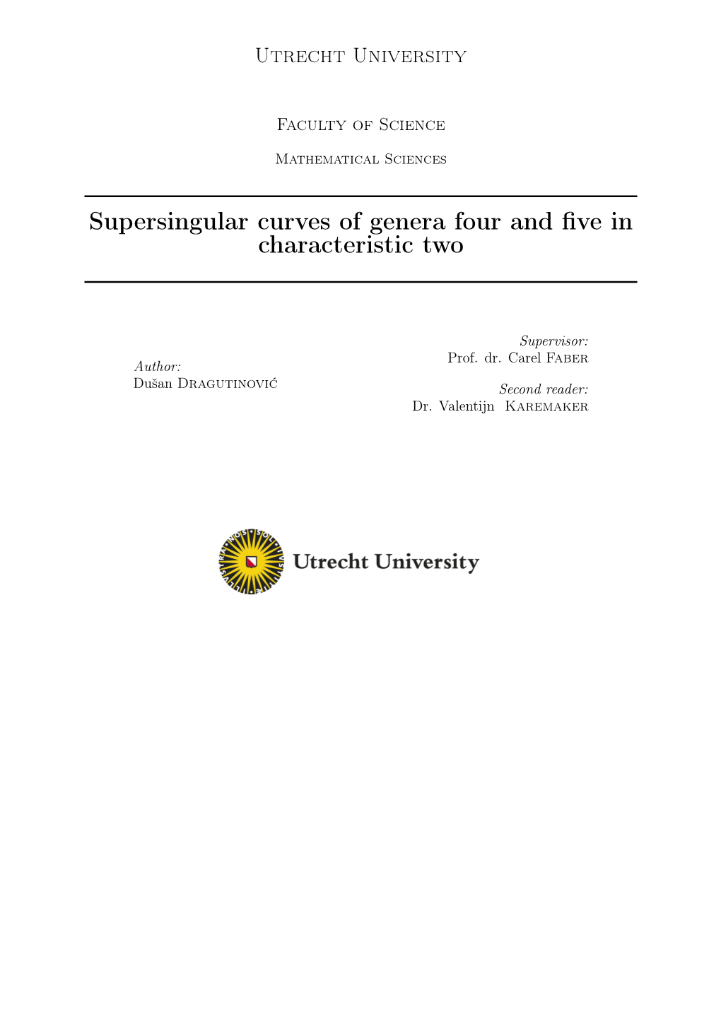 Supersingular Curves of Genera Four and Five in Characteristic