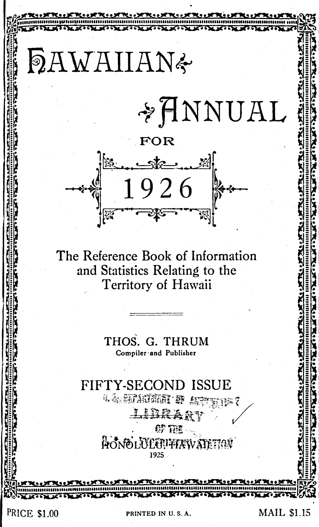 Fifty-Second Issue