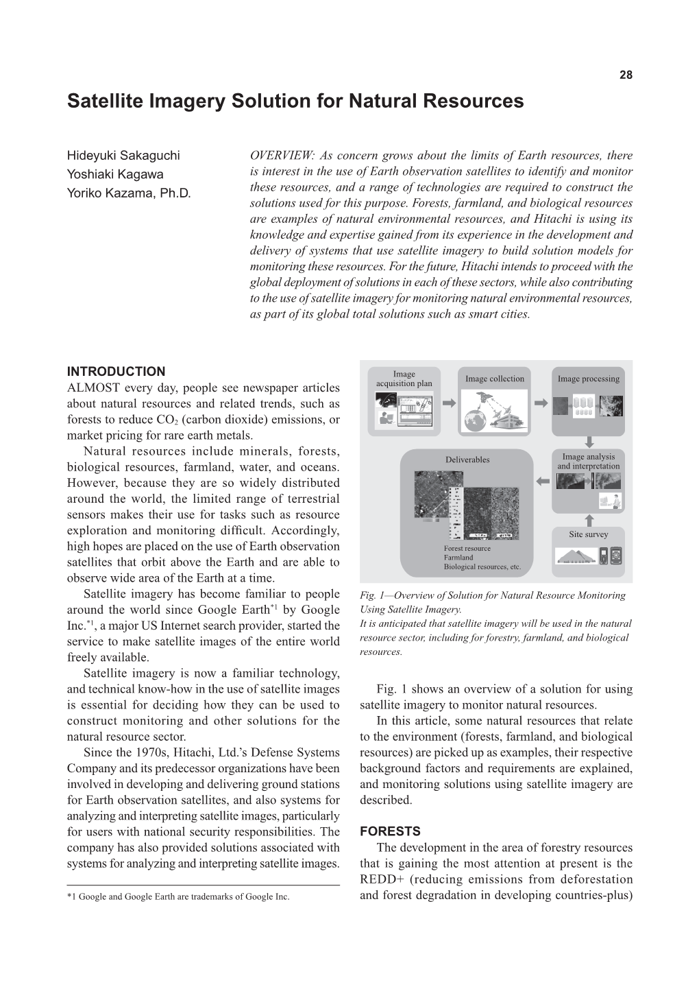 Satellite Imagery Solution for Natural Resources 28 Satellite Imagery Solution for Natural Resources