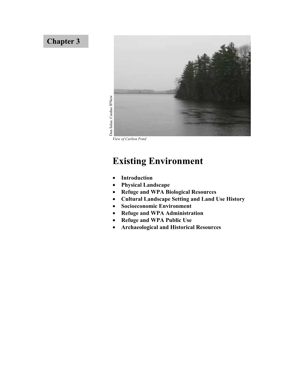 Chapter 3 Existing Environment