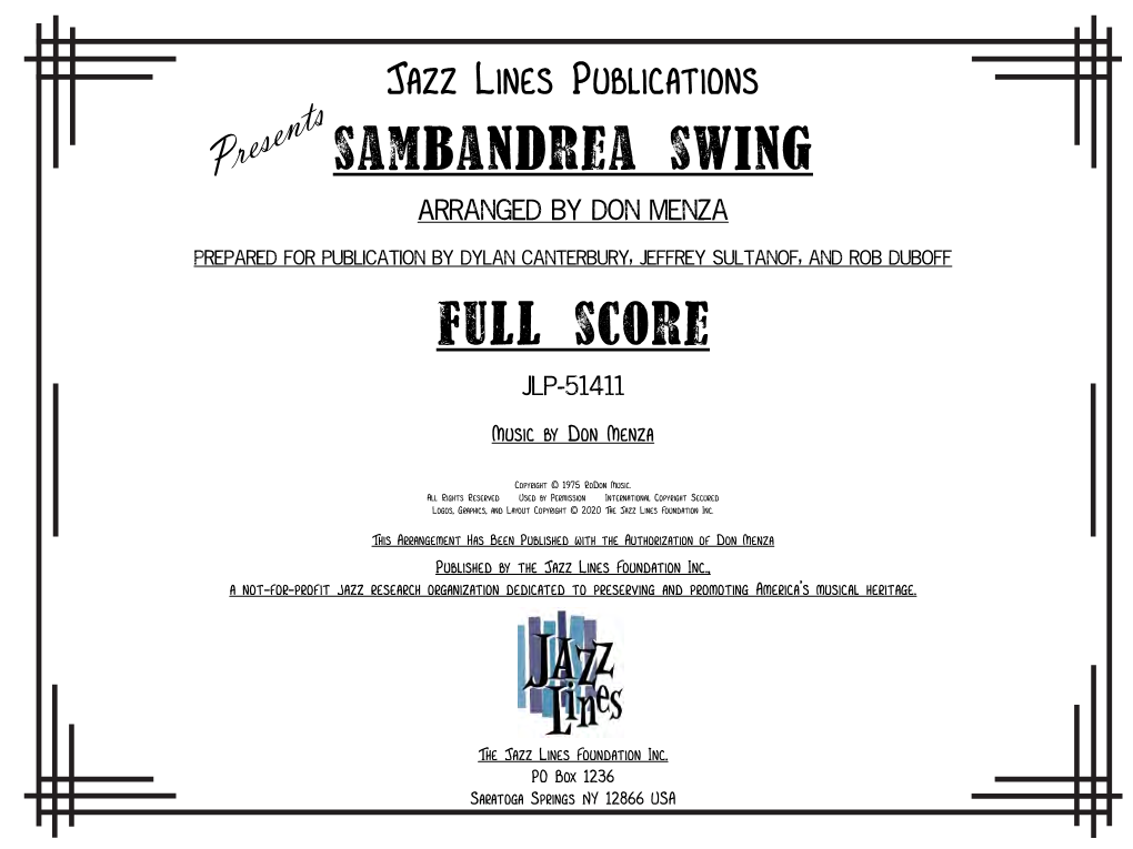 Sambandrea Swing Full Score