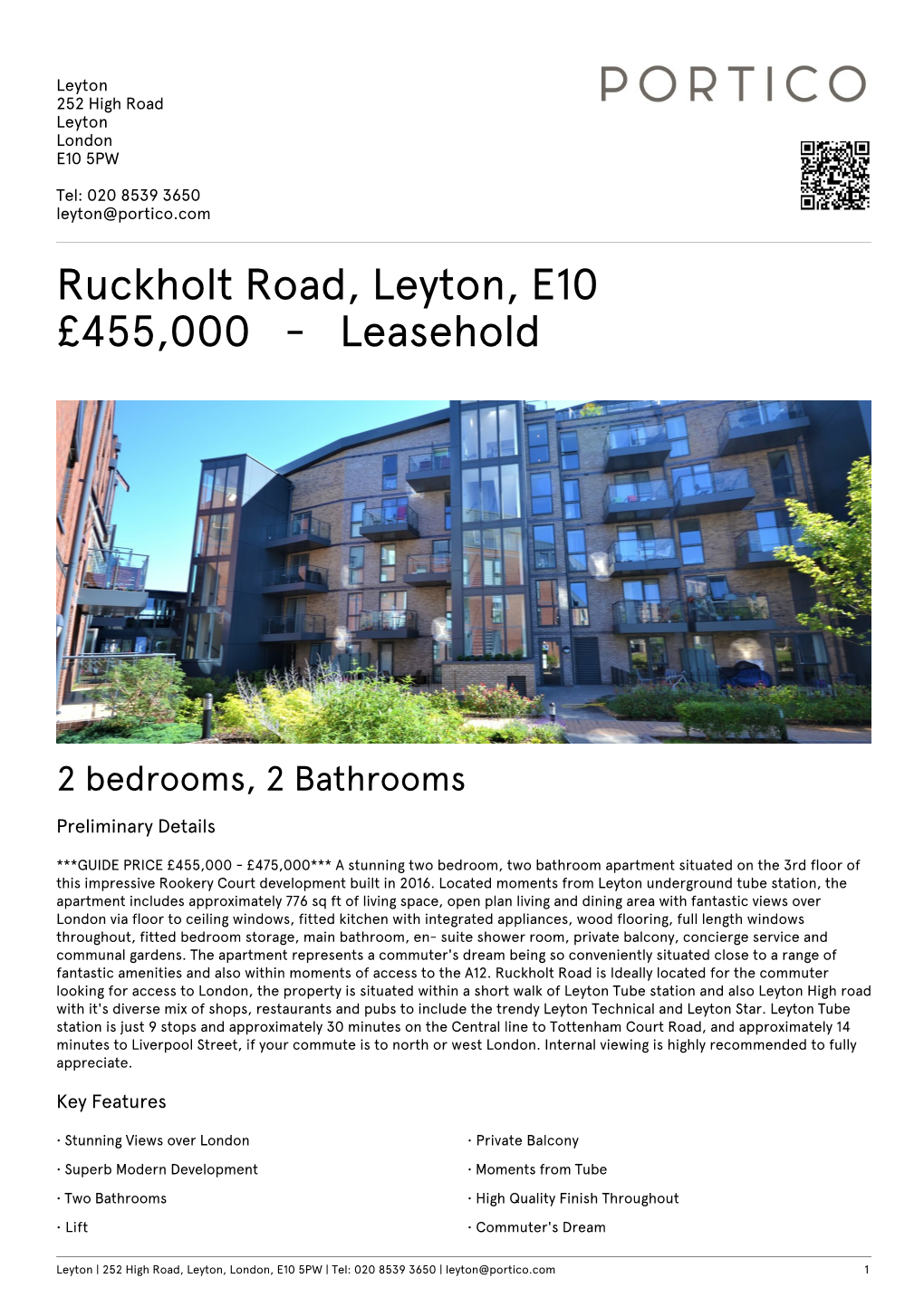 Ruckholt Road, Leyton, E10 £455,000