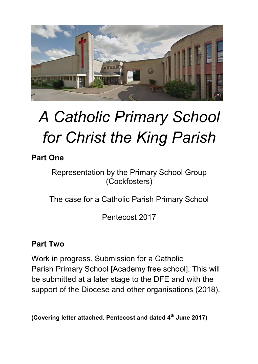 A Catholic Primary School for Christ the King Parish