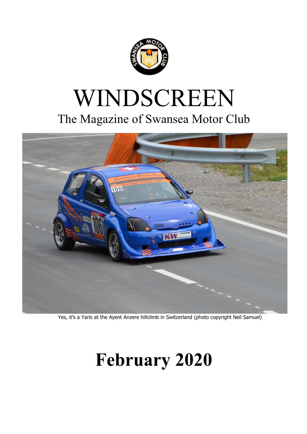 Windscreen Feb 20