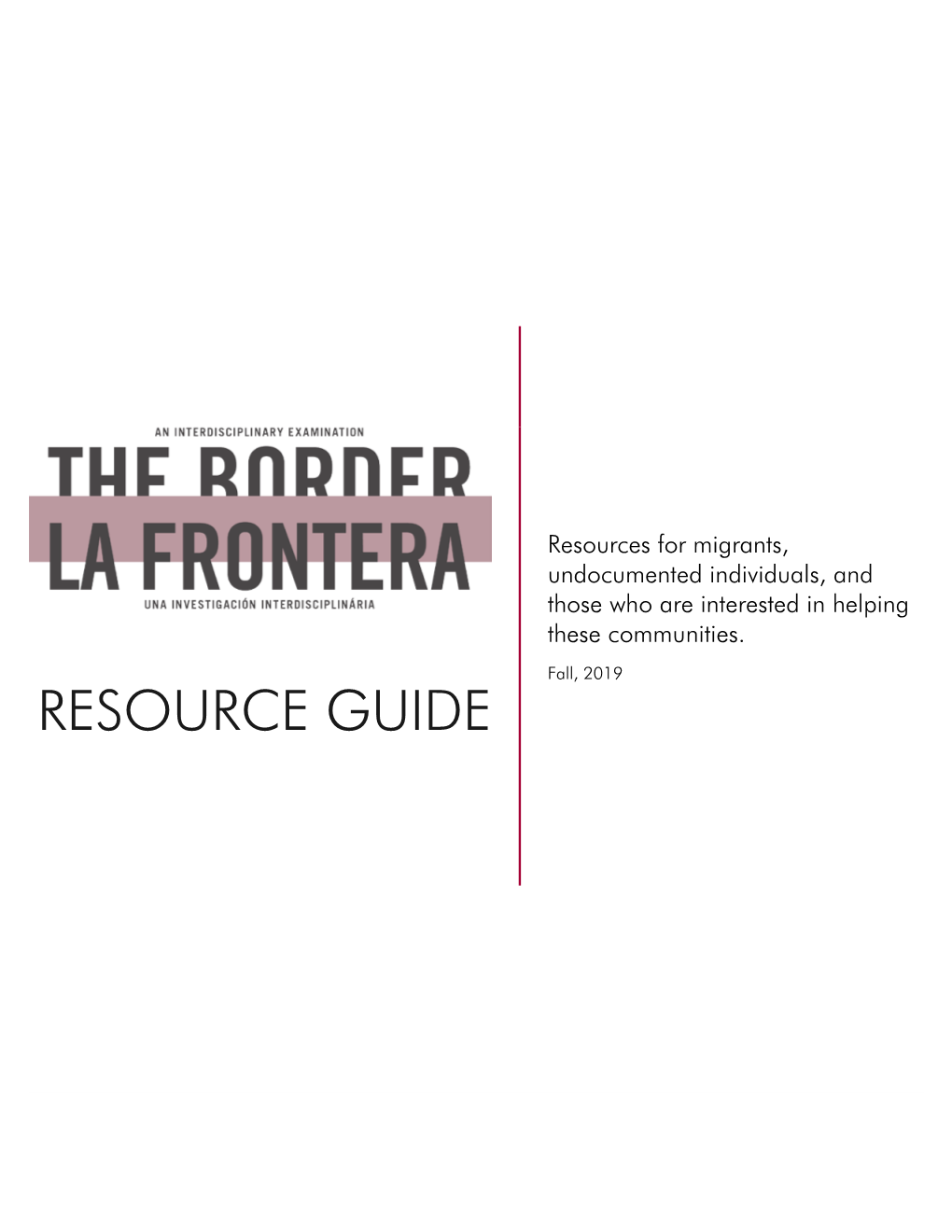 Resource Guide